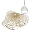 Lumisky LAIA NOMAD lampada a sospensione in bambù naturale stile bohémien con lampadina LED nomade