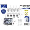 JORTAN Kit Videosorveglianza DVR HD 8 Telecamere Antenna WIFI JORTAN IP3.6MM JT-8276