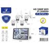 JORTAN Kit Videosorveglianza DVR HD 4 Telecamere Antenna WIFI JORTAN IP3.6MM JT-8276