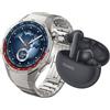 Huawei WATCH GT5 Pro, Cassa 46mm in titanio e cinturino in titanio. Compatibile con iOS e Android. Con FreeBuds 5i in omaggio