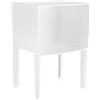 Kartell Small Ghost Buster, Comodino, 40 x H 57 x 34 cm, Bianco Coprente