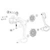 SRAM Kit di montaggio per deragliatore posteriore X0 Eagle T tipo AXS / kit di montaggio blocco a gabbia - include molle