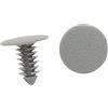 A ABSOPRO Clips Auto Rivetti Plastica 8mm Foro Taglia Paraurti Anteriore Porta Clip Fissaggio Grigio (Set 100)