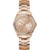 GUESS Ritzy - Orologio da donna in acciaio inox, Oro rosso, one, Bracciale