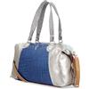 Ebarrito Clashy Bag borsa in pelle patchwork con manici e tracolla