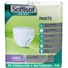 Soffisof Air Dry Pants Maxi L - 32x Pannoloni per Anziani a Mutandina - 4 Confezioni da 8 Pannoloni Notte Super Assorbenti Donna e Uomo - Pants Adulti 9 Gocce - Large (110-150 cm)