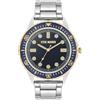 Steve Madden Orologio da braccialetto maschile, Blu/Argento