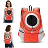 ALLSOPETS Zaino per Cani, Trasportino per Piccoli Cani e Gatti, Borsa da Viaggio Regolabile, Zaino per Cane per Bicicletta, Moto, Escursionismo, Campeggio (Arancio Ambra, M)