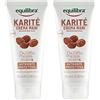 equilibra Corpo, Karité Crema Mani Nutriente e Protettiva, Crema Mani A Base di Burro di Karité e Vitamina E per Pelle Screpolata, Non Unge, Assorbimento Rapido, 100 ml (Confezione da 2)