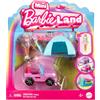 Barbie Mini BarbieLand - Set mini Auto Jeep fuoristrada e bambola, playset bambola Barbie da 3,8 cm e veicolo con sorpresa cambia colore in acqua calda e fredda, giocattolo per bambini, 4+ anni, HYF43
