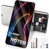 Azymic LCD Schermo per Xiaomi Redmi Note 8 M1908C3JH M1908C3JG M1908C3JI, LCD Display Digitizer Touch Schermo Ricambio Assembly con Strumenti (Nero Non per Redmi Note 8 PRO)