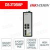Hikvision DS-3T0506P - Switch di rete 4 porte Gigabit PoE + 2 porte Gigabit fibra ottica verticale - Hikvision