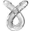 King Cock,Pipedream Dildo Doppio Flessibile 46 Cm Trasparente