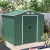 DEGHI Casetta ricovero attrezzi da giardino 213x191x195h cm in acciaio verde - Verdenia