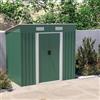 DEGHI Casetta ricovero attrezzi da giardino 195x121x180h cm in acciaio verde - Verdenia
