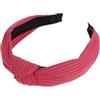 Blausky 1 cerchietto per capelli da donna, nodo annodato, vintage, ampio tessuto retrò, antiscivolo, alla moda, accessorio per capelli, per donne, rosso scuro