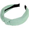 Blausky 1 cerchietto per capelli da donna, nodo annodato, vintage, ampio tessuto retrò, antiscivolo, alla moda, accessorio per capelli, per donne, verde