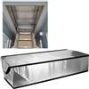 JinsenTGG Copertura isolante per Scala Mansarda 64 x 138 x 28 cm, Tenda isolante ignifuga per mansarda con cerniere, barriera antiradiazioni riflettente