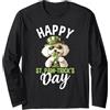 Happy St Patrick's Day Lucky Costume Gif Shamrock Happy St Patrick's Day, barboncino per cani Maglia a Manica