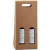 Scotton Scatola bottiglie Onda avana - 2 bottiglie - 18 x 9 x 38,5cm - Scotton