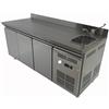 Generico Banco frigo cm.180xp70xh86 €.1.920+iva, Tavolo Refrigerato in acciaio inox, Bancone refrigerato, Banco con Lavello, Tavolo Frigo professionale, Banco con 3 porte frigo e motore incorporato
