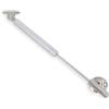 Amig - Compasso a gas - Compasso per sollevamento porte pieghevoli - Apertura controllata e senza impatto - 8 kg - Acciaio - Argento