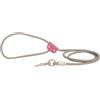 Rich Dog Guinzaglio in Corda e Pelle Color Camelia - ONE SIZE