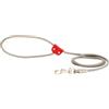 Rich Dog Guinzaglio in Corda e Pelle Colore Rosso - ONE SIZE