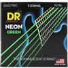Dr Strings NOE710 10 - 56 Medium set Handmade neon hi-def arancione rivestito 7-string Electric Strings