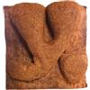 Natunae - Pannello di Sfondo in Fibra di Cocco per Terrario, Decorazione Naturale per Rettili con Supporto per Piante (40x40x1 cm)
