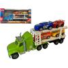 Generico Camion Porta Macchinine Bisarca con 4 Auto Camion Giocattolo e 4 Macchinine Camion Grande cm 32 con Movimento a Frizione Camion Articolato Super Tir Doppio Livello di Carico Camion Macchinine