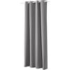WOLTU Tenda Oscurante Opaca Termica Isolante per Finestre Soggiorno Tenda da Sole con Occhielli in Metallo Inossidabile per Camera da Letto 1 Pannello Grigio Chiaro 135x225 cm