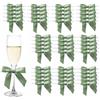 MORSUNBELA Confezione da 50 Fiocchi, Regalo per Natale, Matrimoni e Confezioni Regalo, Verde Salvia