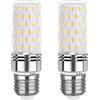 Akynite Lampadine LED Mais E27 12W Luce Naturale 4000K 1450LM, 84 LEDs, E27 100W Alogena Equivalente, Lampadina LED E27 Bianco Naturale per Lampada Plafoniere, non dimmerabile, set di 2