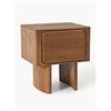 Westwing Collection Comodino in legno di quercia Chandler