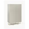 Westwing Collection Guardaroba piccolo in legno Joe - Beige
