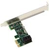 KALEA-INFORMATIQUE Scheda controller PCI Express PCIe x1 a 2 porte per dischi rigidi SATA. Formato compatto, con chipset ASM1061. Profilo alto e basso.