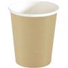 Generico 50 200 500 1000 bicchieri di carta ecofriendly bianchi marroni da 200 ml Cartoncino USA e GETTA Bevande Fredde e Calde Compleanni Feste riciclabili (200 pezzi beige)