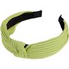 Blausky 1 cerchietto per capelli da donna, nodo annodato, vintage, in tessuto retrò, antiscivolo, alla moda, per donne, verde chiaro