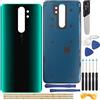 YHX-OU 6,53 '' Coperchio batteria per Xiaomi Redmi Note 8 Pro di ricambio per cover posteriore + strumento di installazione (verde)