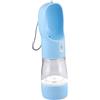 COSMEVIVI Borraccia Portatile Per Cani e Gatti Distributore Cibo Antigoccia Contenitore Leggero Per Viaggi e Passeggiate Blu