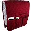 BEISIJIA Organizer per braccioli, da appendere, per divano, sedia, telecomando, poltrona, organizer (rosso)