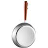 Bulevisiter Padella in acciaio inox, 12 cm, antiaderente, dimensioni compatte, motivo fiocco di neve