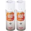 AREXONS SMALTO 100% ACRILICO ALTA TEMPERATURA (fino a 800 °C) spray Bianco 400 ml vernice universale resine di qualità essiccazione rapida bomboletta (Confezione da 2)