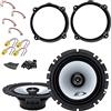 Sound Way Kit 2 altoparlanti Alpine casse con adattatori per installazione compatibili con Alfa Romeo 147, 159, Lancia Y, Lancia Musa, Fiat Idea