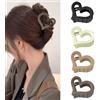 Calkkrer 4 Pezzi Accessori per Capelli, Fermagli a Cuore, Granchi Medi per Capelli, Fermagli per Capelli, Fermagli a Artiglio per Capelli Spessi, Grande Fermaglio per Gioielli per Capelli