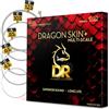 DR Strings DRAGON SKIN+™ - Corde per basso in acciaio inox rivestite - DBSM5-45 - Suono superiore con sensazione confortevole e lunga durata: 5 corde multi-scala media 45-125