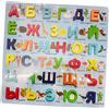 Apprendimento Puzzle Board Alfabeto Russo Sviluppo Precoce Bambini Impilabili
