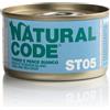 Natural Code ST05 Tonno e Pesce Bianco 85 gr Scatoletta Gatti Sterilizzati