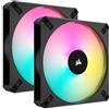 Corsair (TG. Doppio (140 mm)) Corsair iCUE AF140 RGB ELITE da 140 mm Kit di Due Ventole